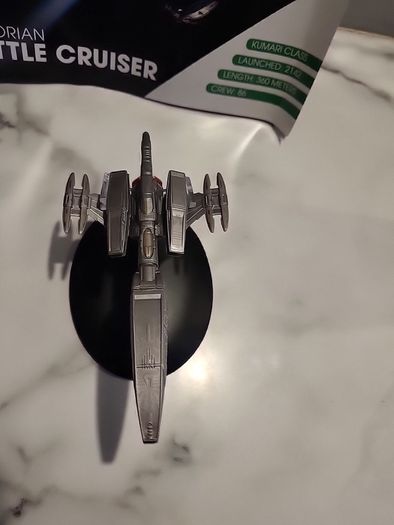 star trek eaglemoss andorian battle cruiser
