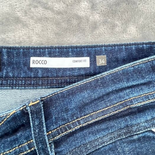 Replay Mens Rocco Jeans W34 L31 Indigo - Zip Fly