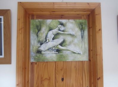 ballerina on canvas