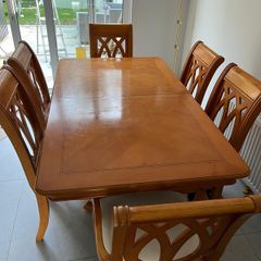 Solid oak kitchen Table& 6 Chairs