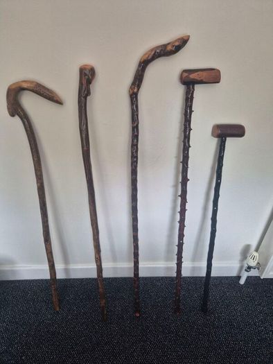 Walking sticks, cudgels and keyrings