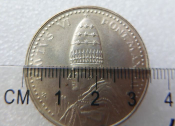 Sterling Silver Vatican City Commemorative Pope Paulus VI Meda Pope Paul VI Anno Santo 1975 commemorative medal