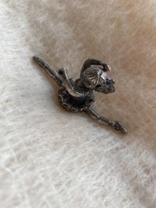 Vintage Art Deco Lead Free Pewter Ballerina
