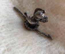 Vintage Art Deco Lead Free Pewter Ballerina
