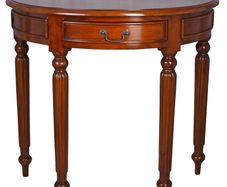 Solid Mahogany Console Table Semi-circular half moon Telephone Table