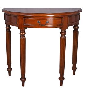 Solid Mahogany Console Table Semi-circular half moon Telephone Table