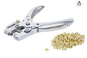 Kraftmann 569 | Eyelet Pliers with 100 Round Eyelets | 5 mm | 180 mm