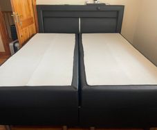 Bed with LED lights