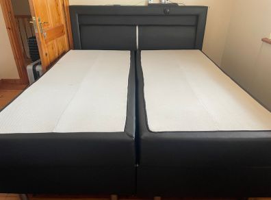 Bed with LED lights