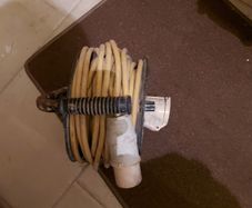120V Industrial Trade Cable Reel, With 2 Outlets, working fine
