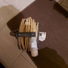120V Industrial Trade Cable Reel, With 2 Outlets, working fine