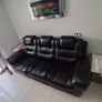 Charcoal leather & fabric suite 3, 2, 1 Image 9