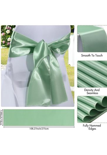 Folding Chair Stretch Covers with green sash - 40 in total. Never opened