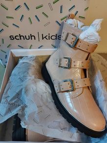 Schuh kids pale pink studs buckle boots size 5 UK new boxed
