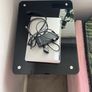 Compact Black Glass Laptop Table Image 4