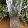 Vintage Tall Cut Glass Vase Image 2