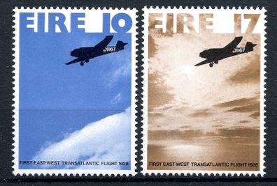Ireland 1978 - Scott 426-427 50th. Anniversary of the First East-West Transatlantic Flight - Complete Set - Mint Never Hinged