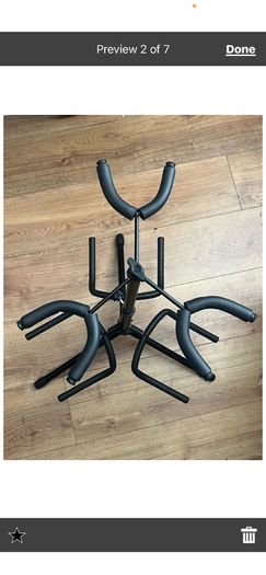 Electric Guitar stand Comfortably takes 3 instruments and collapses for hand storage/travel height adjustment option  electric acoustic classical guitar parts accessories