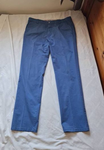 Meyer rio cotton trousers Size 36/32 zip fly blue cotton In like new condition