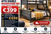 Triple sleeper Bunk beds TO CLEAR 3FT over 4ft6 ONLY 399 EURO