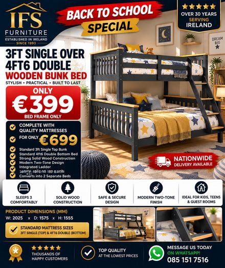 Triple Bunks To Clear Only 399 Euro