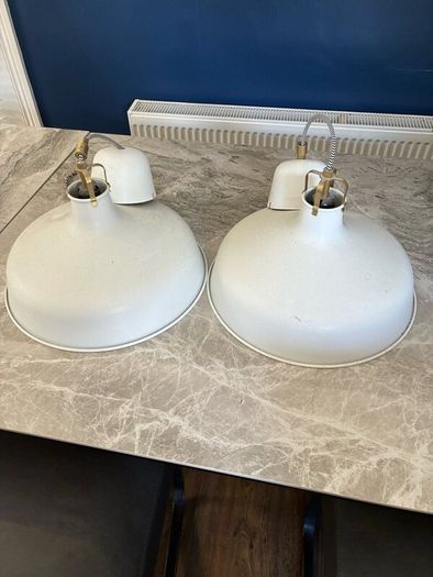 Two Ceiling lights Aluminium, excellent condition