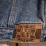 Vintage denim jacket with vintage metallica patch on back Image 3