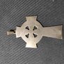 Vintage ISJ STERLING IRISH Celtic Cross pendant Image 4