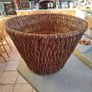 Vintage Rattan Basket Bowl Image 6
