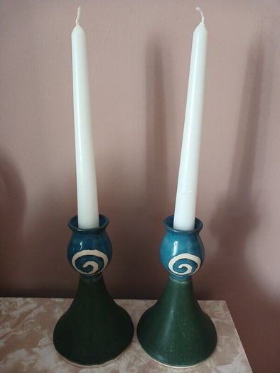 Jack O Patsy candlesticks