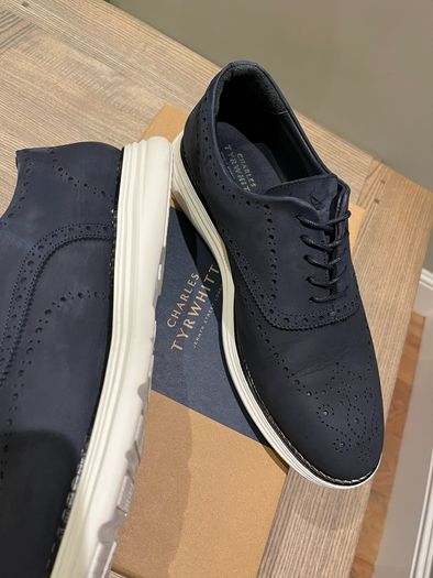 Charles Tyrwhitt - Nubuck Navy Smart Trainers