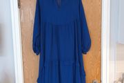 New Look Royal blue Dress with Underslip. S. 12.
