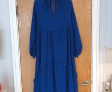 New Look Royal blue Dress with Underslip. S. 12.