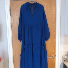 New Look Royal blue Dress with Underslip. S. 12.
