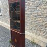 Antique inlaid corner display cabinet. Image 3