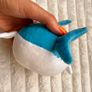 Blue white Shark Soft Plush approx. 10 cm. Used Please see photos Image 9