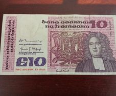 Irish 10 Pound Banknote