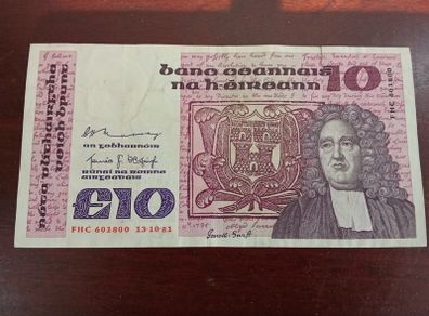 Irish 10 Pound Banknote