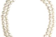 Christian Dior pearl necklace with carry bag