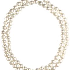 Christian Dior pearl necklace with carry bag