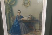 Mafalda or The Lady in Blue framed print, D18