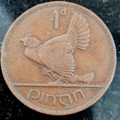 1933 Ireland 1d Penny coin