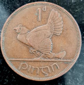 1933 Ireland 1d Penny coin