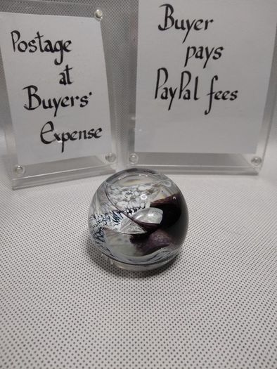 Handmade glass paperweight