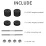 30KG Adjustable Dumbbells Weight Set Dumbbell Hand Weight for Body Fitness Lifting Training for Home Office Gym Black Image 5