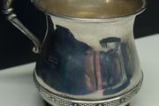 Vintage solid silver Irish cup, fully hallmarked Dublin.