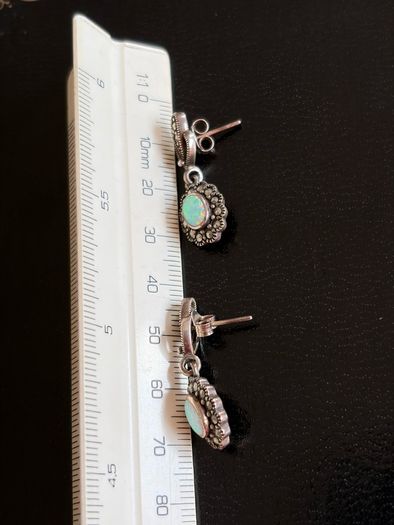 silver earrings