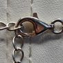 Vintage Sterling Silver 925 Cross Pendant Necklace CZ Stones Image 4