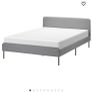 Ike Slattum Grey Double Bed Fram Image 3