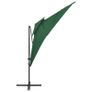 Cantilever Umbrella with Double Top Green 250x250 cm Image 3
